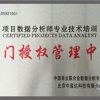 数据分析师中级培训